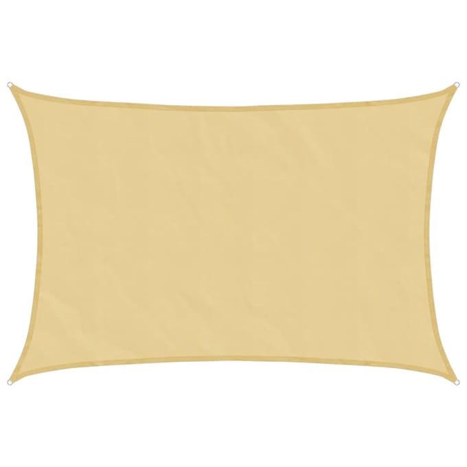 vidaXL - Zonnezeil - 4x3 - m - 100% - polyester - oxford - zandkleurig