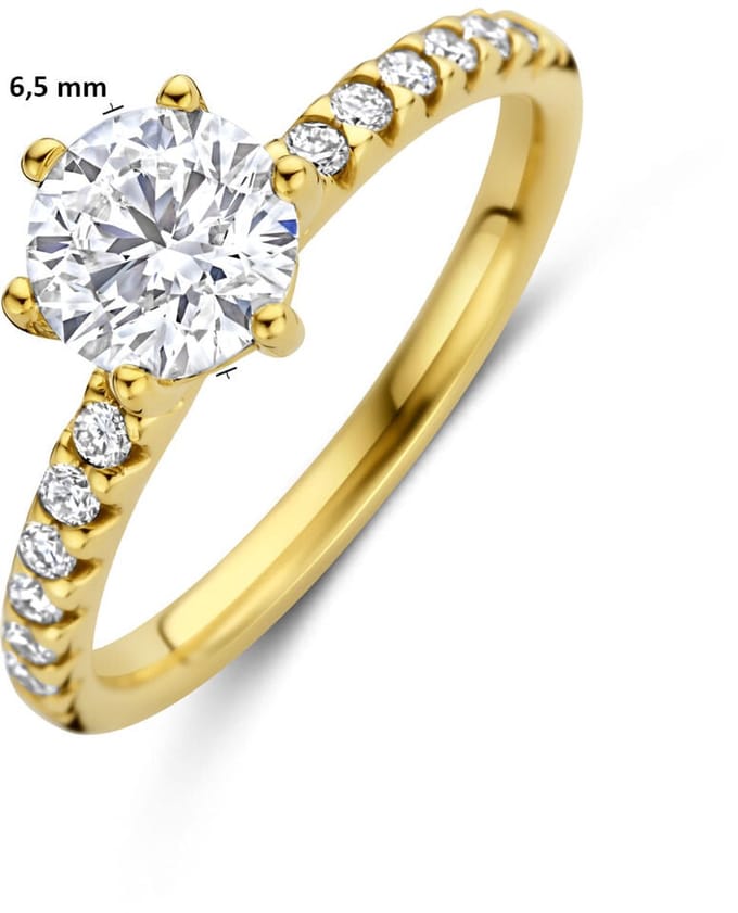 14K Geelgouden Ring Lab Grown Diamant 1.24ct F VS – 4035584