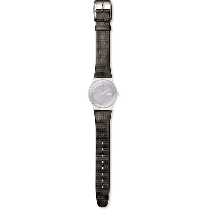 Swatch Irony - Medium - YL AYLM700 YLM700 London Smoke Horlogeband