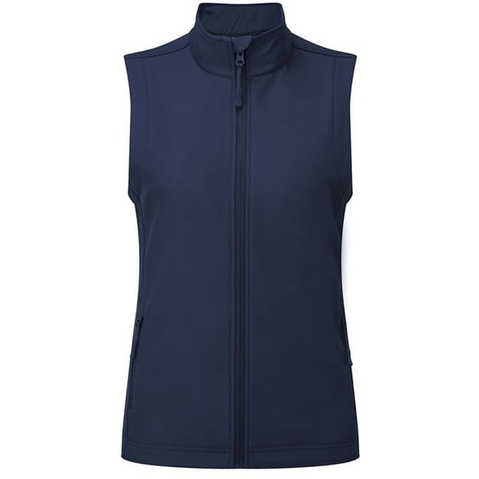 Premier Dames/Dames Windchecker Gerecycled Printbaar Gilet (Marine)
