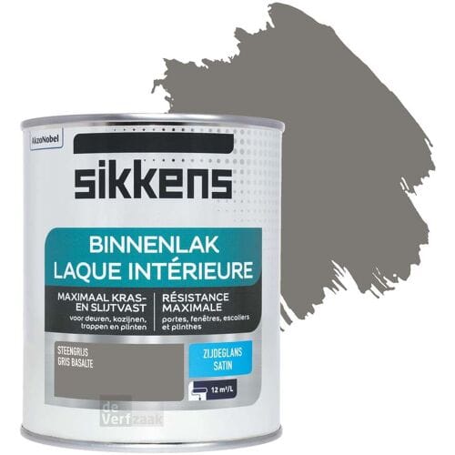 Sikkens - Binnenlak Zijdeglans - Steengrijs - 750 Ml