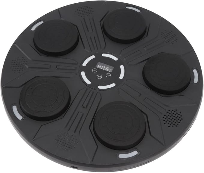 Muziek Boksmachine - Interactieve Trainer - Thuis Training - Oplaadbaar Elektronisch Doel - 50 x 43 x 6 cm - Zwart