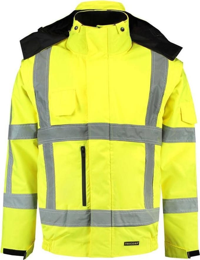 Tricorp Pilotjack - Werkjas 403006 - Fluor Geel - Maat XS