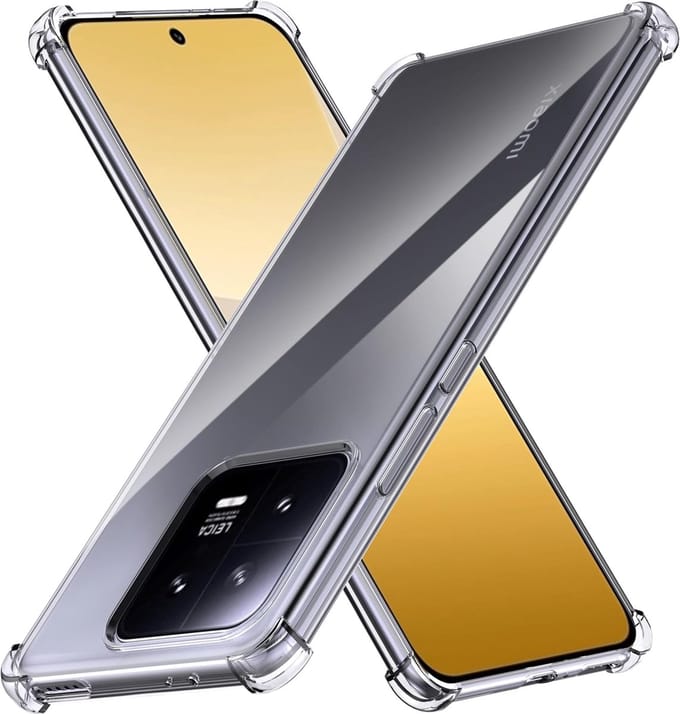 Shockproof Soft TPU hoesje Silicone Case Geschikt voor: Xiaomi 13 Pro - Transparant