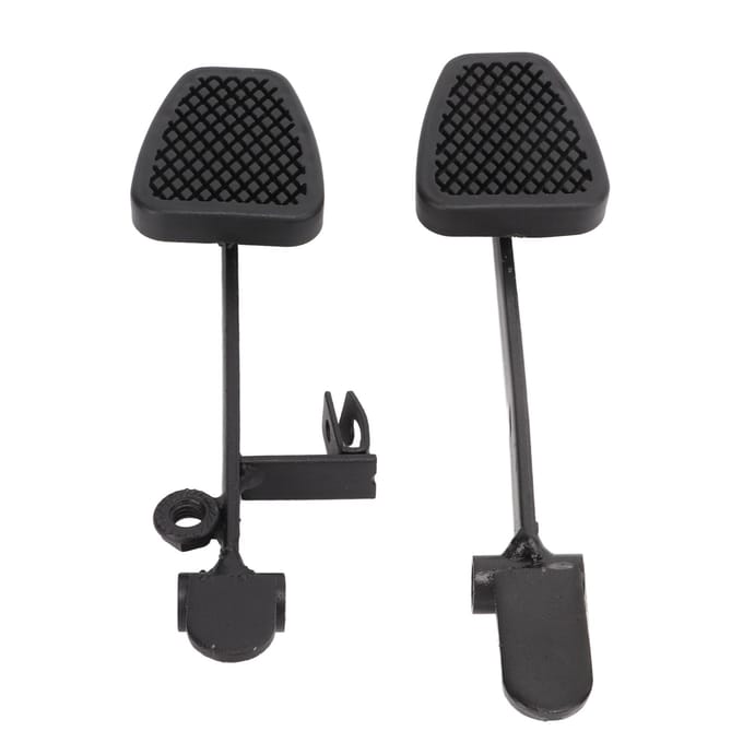 2 stuks Rem Gaspedalen Auto Gaspedaal Antislip Voetsteun voor Go Kart UTV ATV Quad black