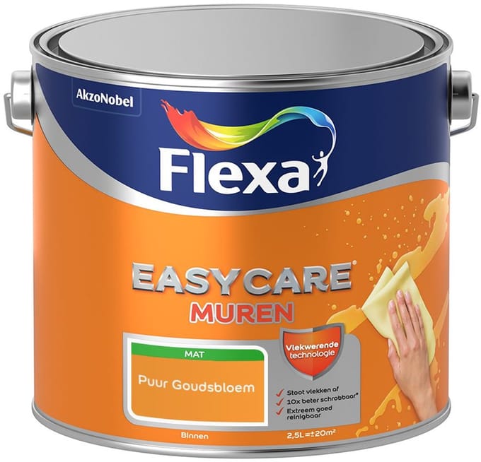 Flexa - Easycare Muren - Puur Goudsbloem - Mengverf - 2,5 L
