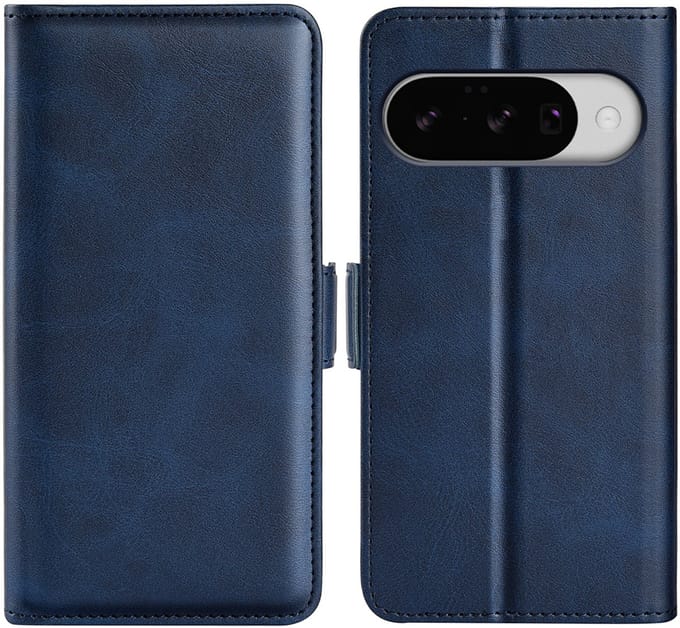 MobyDefend Hoesje - Geschikt voor Google Pixel 10 / Google Pixel 10 Pro - Luxe Wallet Book Case (Sluiting Zijkant) - Blauw
