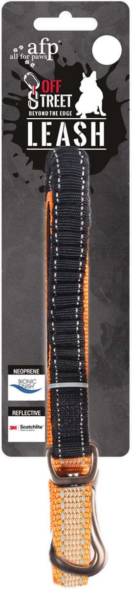 AFP Off Street Dog Leash Tangerine S