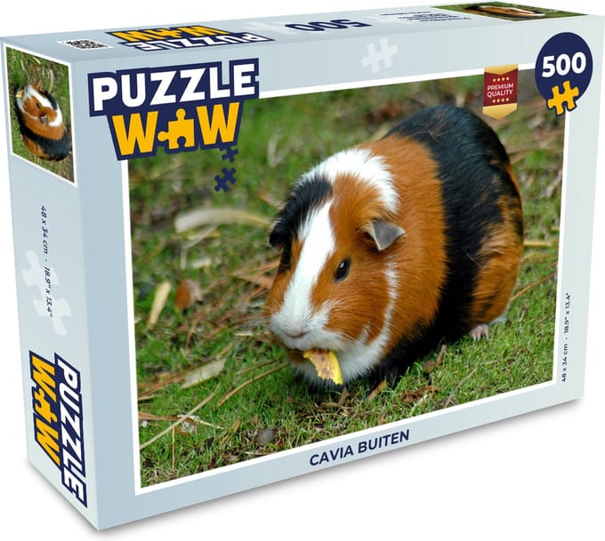 Puzzel Cavia buiten - Legpuzzel - Puzzel 500 stukjes