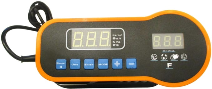 Megaform ballenpomp digitaal met automatische stop en LED display.