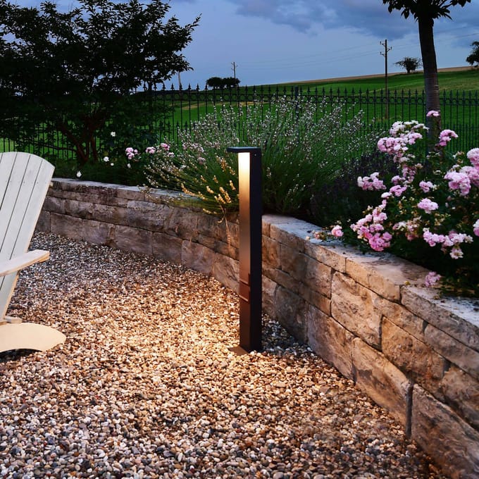 Deko-Light Lerna LED tuinpadverlichting, hoogte 100 cm, CCT, grijs, stopcontacten