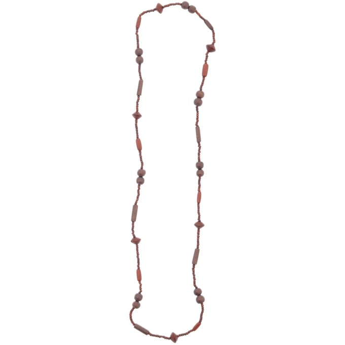 Behave – Ketting – Hout – Warm contrast – Bohemian – 88 cm