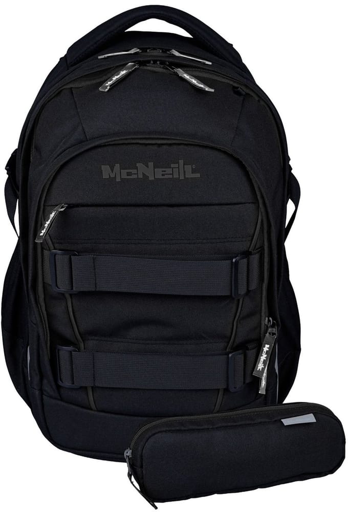 McNeill schoolrugzak LUCA 2:0 School Backpack Solid Black zwart