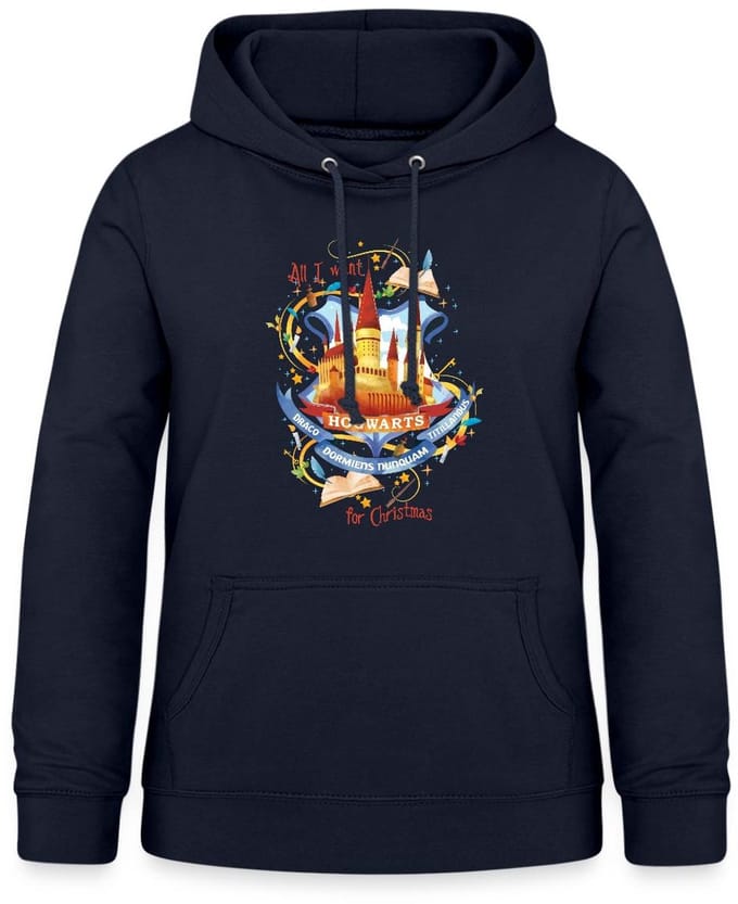 Harry Potter Hogwarts Voor Kerstmis Hoodie Dames