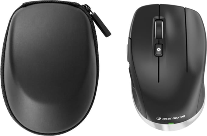 3Dconnexion CadMouse Compact muis Kantoor Rechtshandig RF Wireless + Bluetooth + USB Type-C Optisch 7200 DPI
