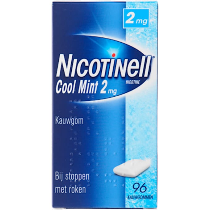 Nicotinell Kauwgom Cool Mint 2mg - 1 x 96 stuks