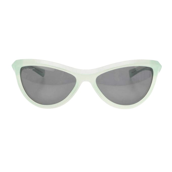 Off White Atlanta Cat Eye Zonnebril (Wintertaling/Donkergrijs)