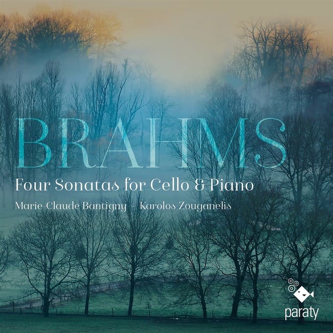 Marie-Claude Bantigny & Karolos Zouga - Brahms: Four Sonatas For Cello & Piano (CD)