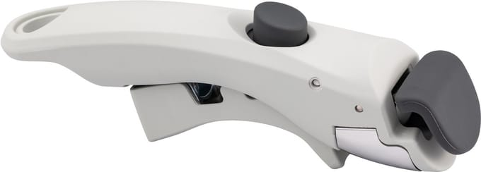 NutriChef Vervangbare Pannengreep - Ergonomisch, Warmtebestendig, Snelle Bevestiging - Grijs