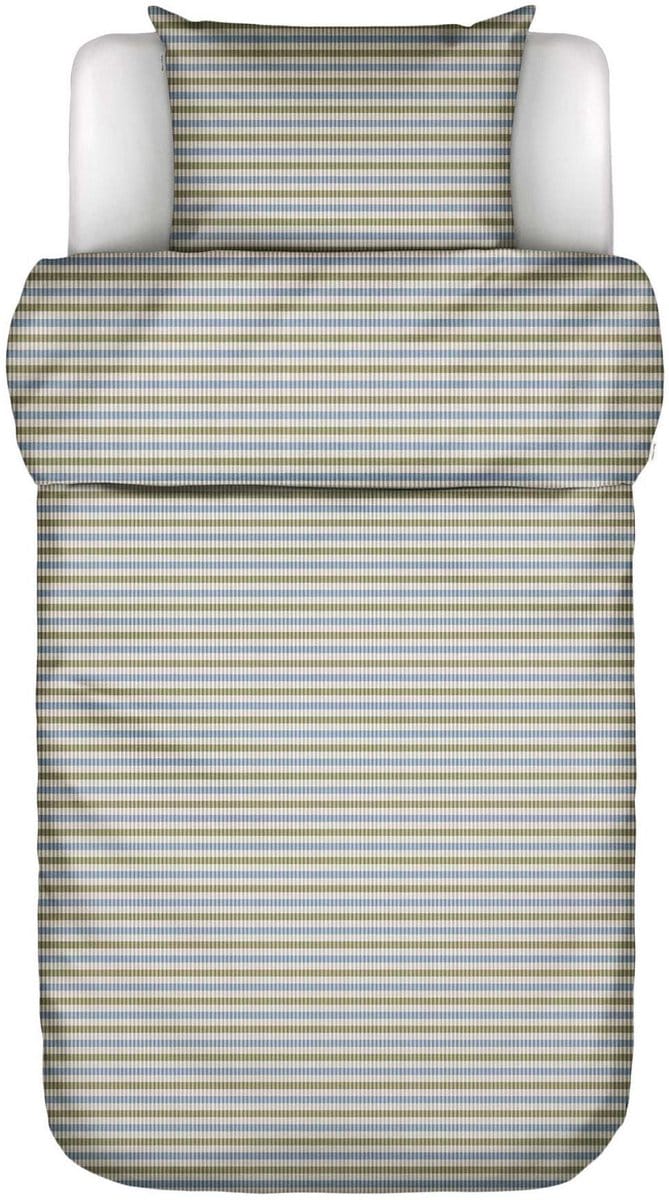 Marc O'Polo Olle Dekbedovertrek Biologisch Katoenflanel Denim blue - Eenpersoons – 140x200/220 cm