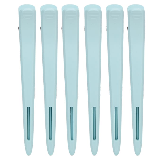 12 Stuks Blauw Kapsel Haarknippen Styling Afdeling Clip ABS Handige Kapsel Positioneringsklem white