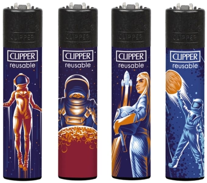 Clipper aansteker - Astronauten - CP11 - (4 stuks)