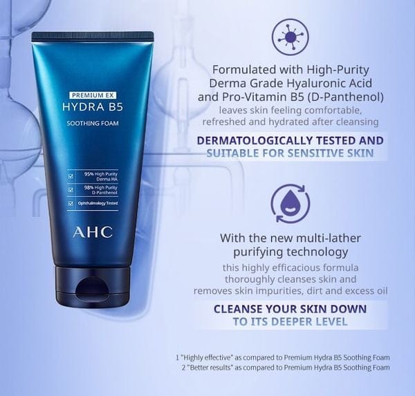 AHC Premium Hydra B5 Verzachtend Schuim 180ml blue