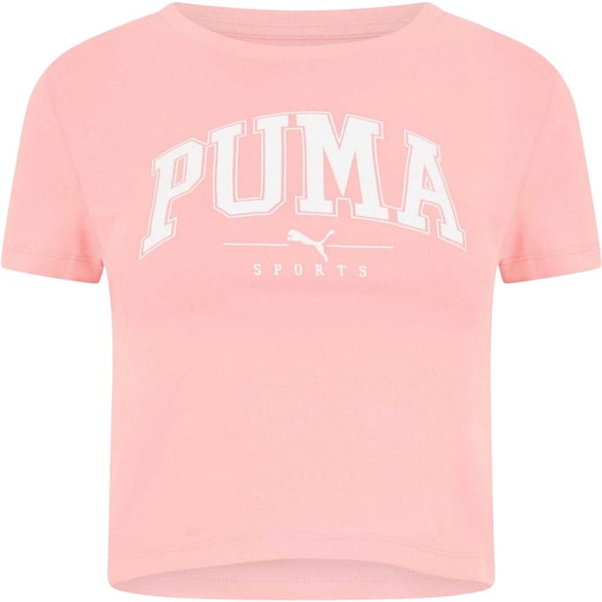 Puma Dames/Dames Squad Cropped T-shirt (Roze)