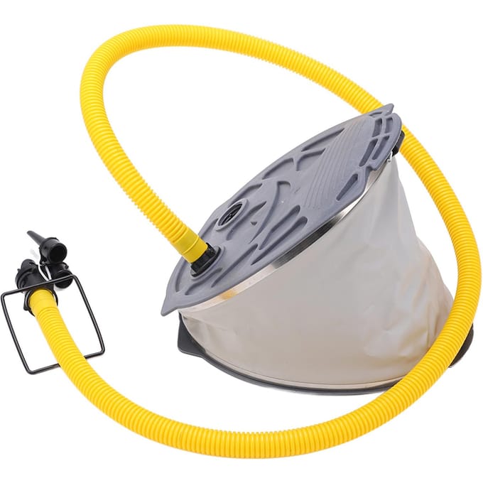 Draagbare Voetluchtpomp Compact Plastic voor Vissen Opblaasbare Boot Rubberboot Kajak gray