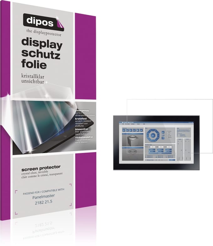 dipos – 2x Beschermfolie geschikt voor Panelmaster 2182 21.5 | Krasbestendige & heldere Screenprotector Ultra-Thin