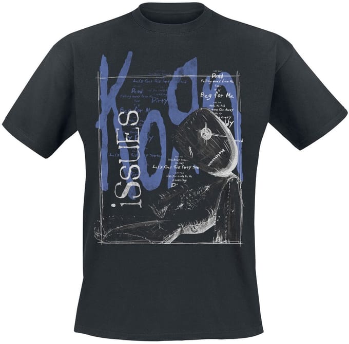 Korn T-shirt - Issues Tracklist in a Box - S tot 5XL - zwart