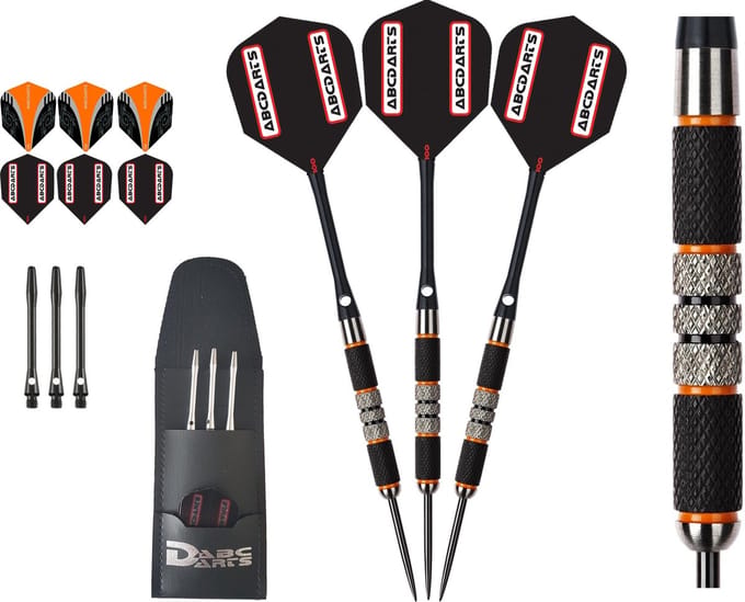 ABC Darts - Professionele Dartpijlen 90% - Ambers 201 - 21 gram