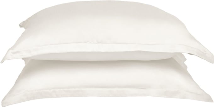 Coco & Cici - TENCEL - Sateen kussensloop Off White - 1 kussensloop 50x60