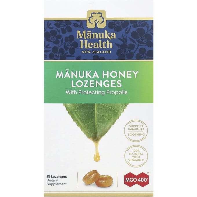 Manuka Honing Pastilles, Propolis Pastilles, 15 Pastilles