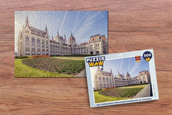 Puzzel Het Hongaars parlementsgebouw in Europa - Legpuzzel - Puzzel 500 stukjes