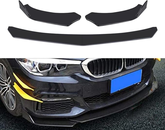 Ronte - Auto Voorbumper Lip Body Kit Spoiler Splitter - Universeel Model - Set van 4 Stuks