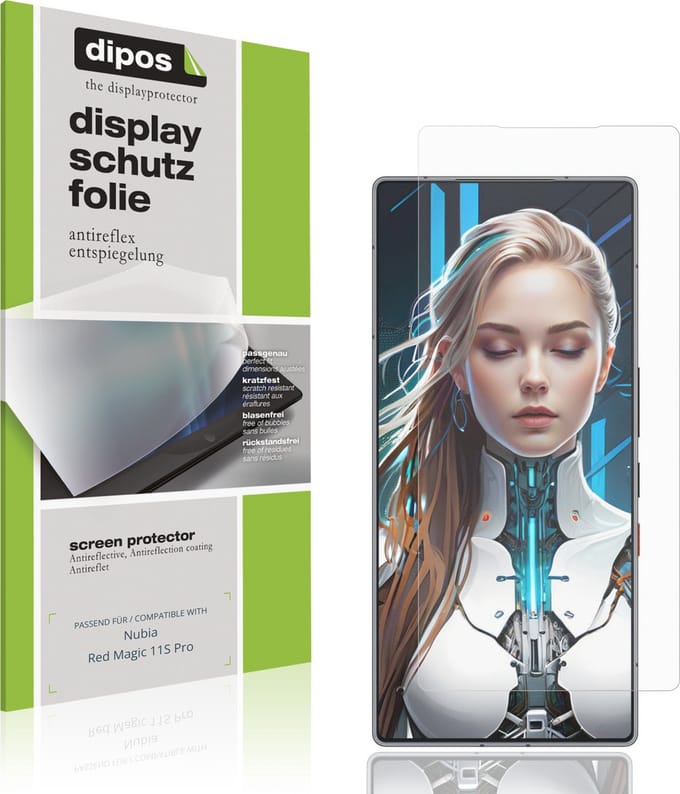 dipos – 4x Matte Beschermfolie geschikt voor Nubia Red Magic 11S Pro | Krasbestendige & antireflecterende Screenprotector Ultra-Thin