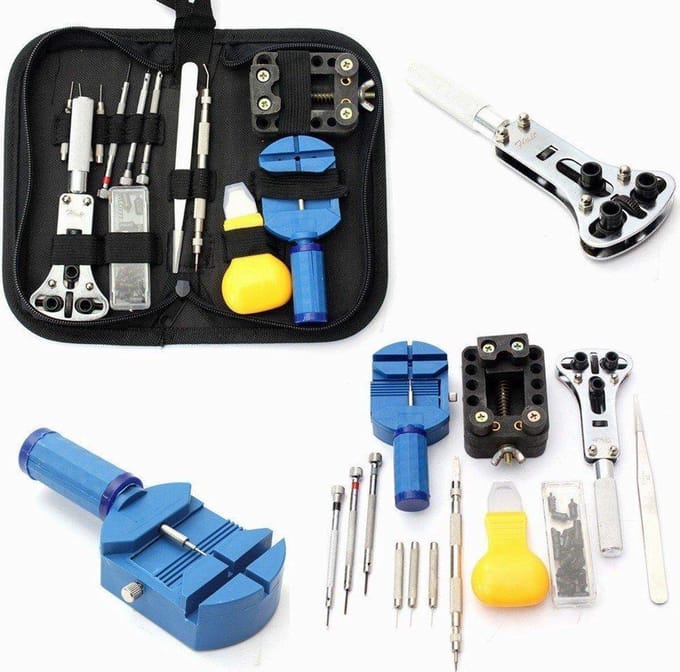 LOUZIR Professioneel Horloge Reparatie Set 13 delig