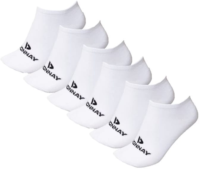6-Pack Donnay Sneakersokken - White (001) - maat 43-46