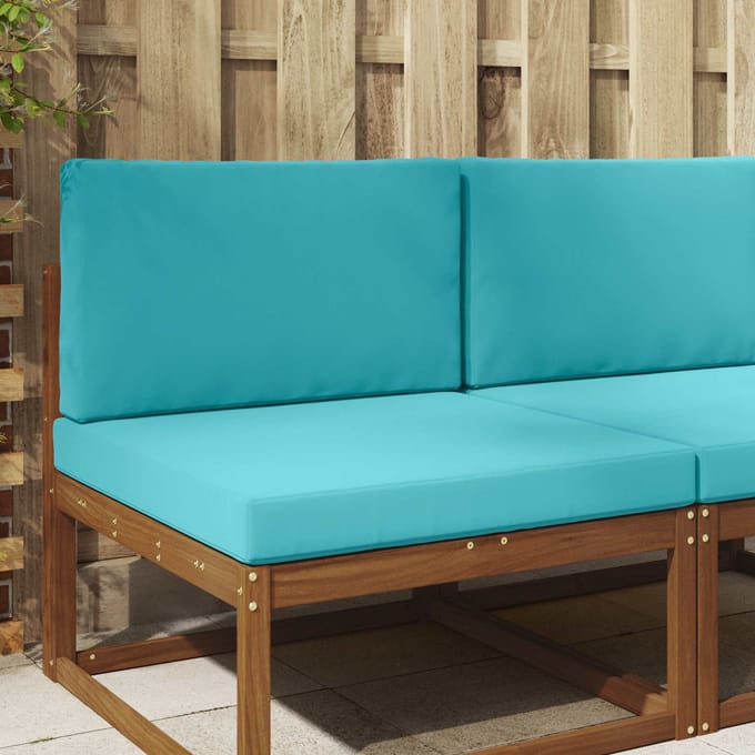 vidaXL - Buitenbankkussen - Polyester - Turquoise - 80 - x - 80 - cm