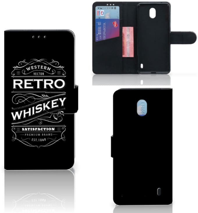 Nokia 1 Plus Book Cover Whiskey