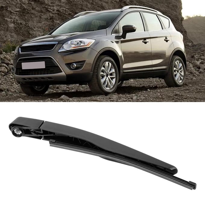 Auto Achterruit Wisserarm Blad Kit Vervanging Geschikt voor Ford Kuga 12 black