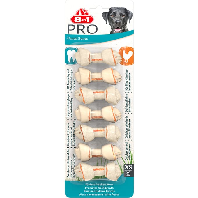 8in1 Delights Pro Dental - Kip - Hondensnacks - XS