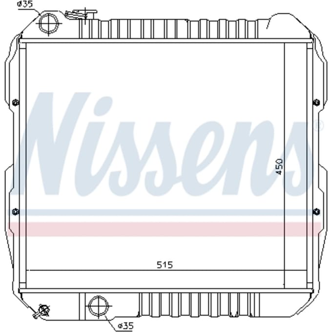 Radiator, motorkoeling NISSENS 64845