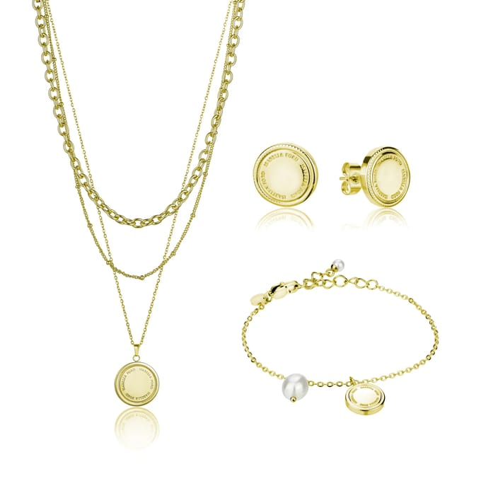 Ketting, armband en oorbellen set Isabella Ford Alyssa