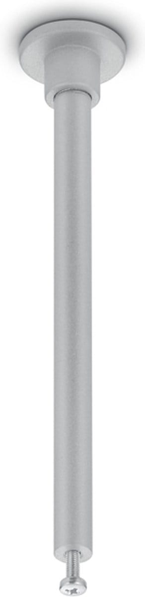 Spanningsrail Ophangset - 2 Stuks - DUOLINE - 12cm - Mat Titaan - Rond - Aluminium