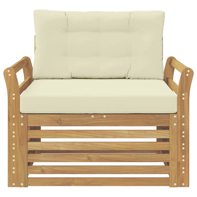 vidaXL - Buitensofa - Polyester - Wit