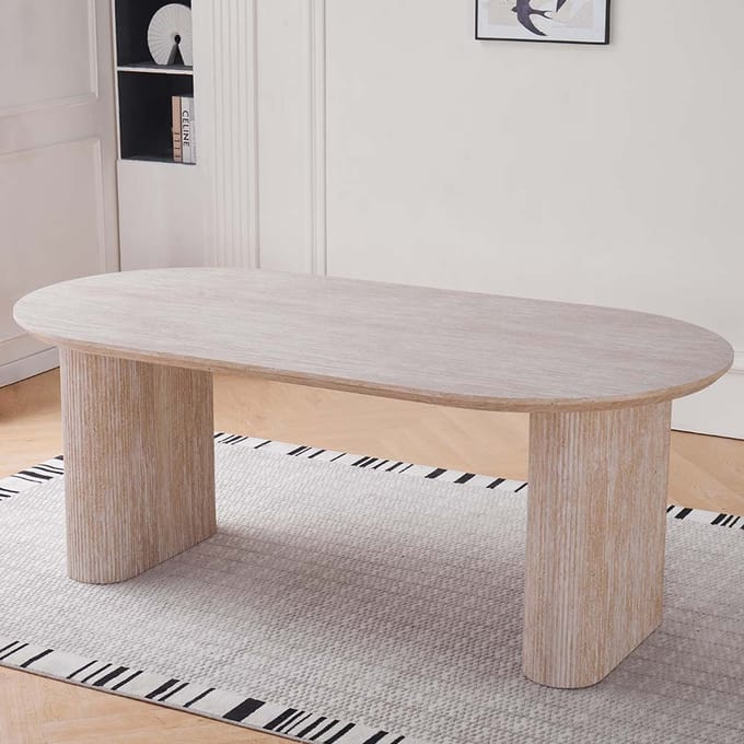 Milton & Oldbrook Eettafel 200 cm Calais Travertinlook