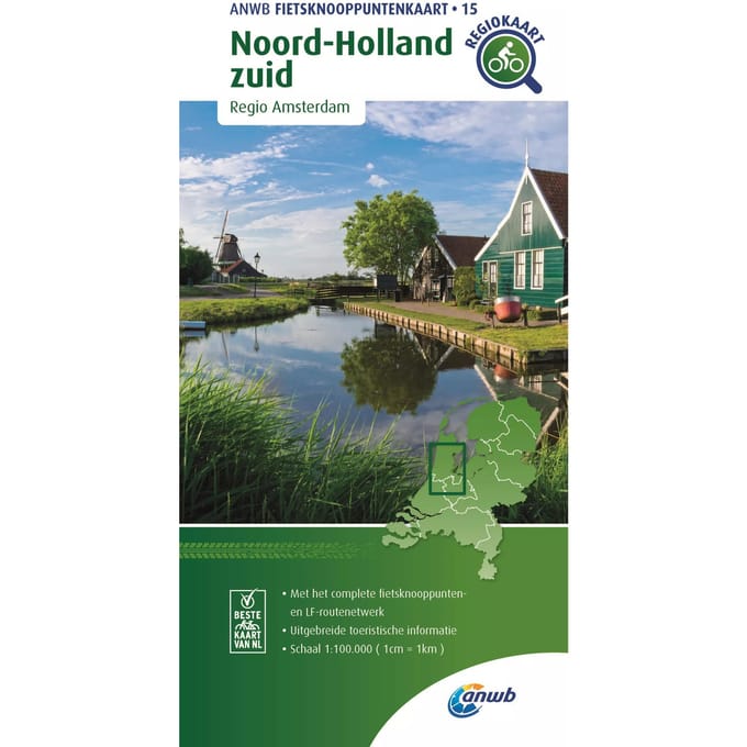 ANWB Knooppuntenkaart 15 Noord-Holland-Zuid