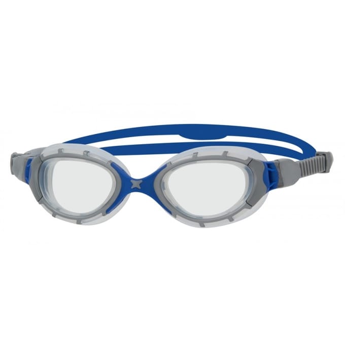 Zoggs Unisex volwassen Predator Flex zwembril (Grijs/Blauw)